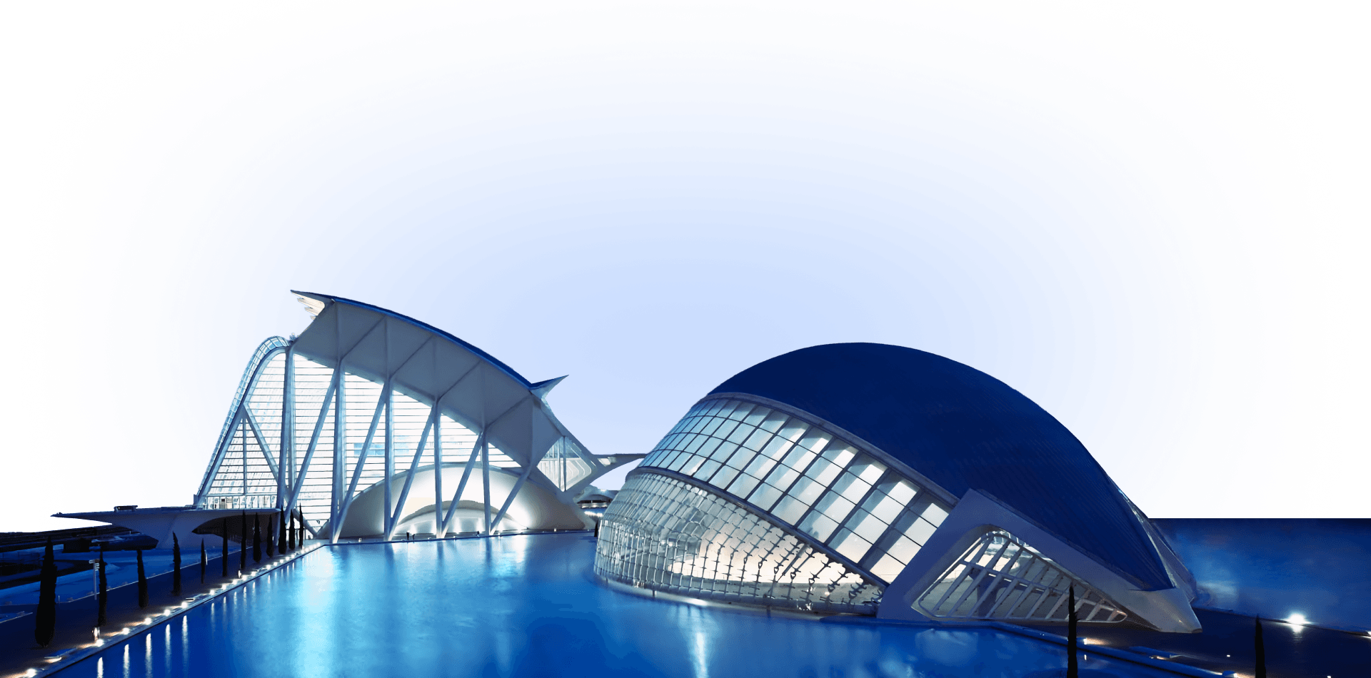 Valencia City of Arts and Sciences at night